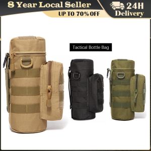 Top-Quality Tactical Molle Water Bottle Holder: Kettle Pouch with Strap & Military Hydration Carrier