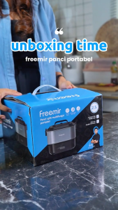 [GARANSI 1 TAHUN] freemir Panci Listrik 24cm Split Cooker Multifungsi Panci Elektrik Low Watt Cocok untuk Kos/Rumah Tangga/Asrama