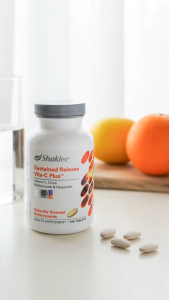 Shaklee Vita-C Plus Daily Wellness Tablets Natural Bioflavonoids Enhance Vitamin C Absorption Balance Body Nutrition