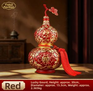 YISHUIGE | Decorative Brass Feng Shui Gourd Ornament