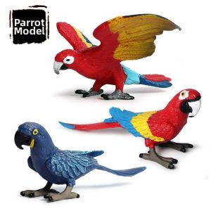 Solid Realistic Parrot Model Toy