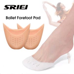 SRIEI 1Pair Forefoot Pad Toe Protector Silicone High Heel Ballerina Half Size Cushion Pain Relief Non-slip Shoe Insole for Women Foot Care