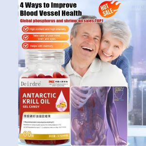 Australia Imported Antarctic Krill Oil Capsules Middle-Aged And Elderly Cardiovascular Deep-Sea Fish Oil Upgraded With Omega3 Astaxanthin高浓度南极磷虾油