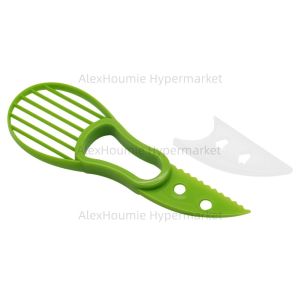 3-in-1 Avocado Slicer Shea Corer Butter Fruit Peeler Cutter Pulp Separator Plastic Knife Kitchen Vegetable Tools Home Accessory