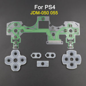 1-5Set Conductive Film Flex Cable+Conductive Rubber Pads Kit For PS4 Controller JDM‑001 010 011 030 040 050 Button Repair Parts
