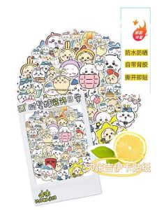 New 50-Piece Gigi Creative Graffiti Decal Stickers Simple Style Decorate Mobile Phone Notebook Water Cup Food Card Luggage Room Fridge Window High Quality DIY Waterproof Sticker