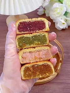 FANZUZHEN | Cantonese Mini Fruit Flavor Mooncakes Boxed