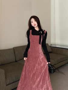 Slimming Fashionable Minimalist Wildberry One Shoulder Sleeveless Dress Womens Elegant Design Top Bottom Two-Piece Set Polyester Fiber