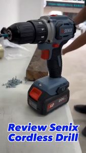 20V SENIX BRUSHLESS DRILL DRIVER - Cordless Power Tool for Drilling and Screwdriving