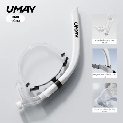 Umay Swimming Training Snorkel Tube Specialized Breathing Tube for Freestyle Swimming Air Exhaling Device Adult And Child