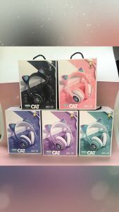 STN-28 Tai Nghe Mèo Bluetooth Chụp Tai STN28 Có Micro Âm Thanh Siêu Bass. Headphone Con Mèo Chơi Game Học Online