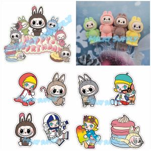Labubu Molly ลาบูบู้ ป้ายปักเค้ก โมเดล และของตกแต่งเค้ก สำหรับงานตกแต่งหน้าเค้ก ธีมลาบูบู้ Labubu
