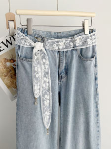 Khăn Choàng Lụa Dài Hình Chữ V Thắt Lưng Nữ Đa Năng Thắt Tóc Thắt Lưng Mỏng Thời Trang Kết Hợp Với Áo Sơ Mi Dây Thắt Lưng