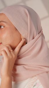 DAVINA Ladies Talasha Earrings Rose Gold Color Sterling Silver 925 - Anting Wanita Perak S925