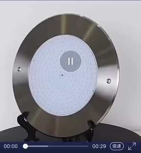 （จัดส่งที่รวดเร็ว）26CM Stainless Steel Swimming Pool Light IP68 Waterproof Embedded AC12V Outdoor RGB UnderWater Light Pond Led Piscina Luz Spotlight LED Ultra-Thin Underwater Wall Lamp Waterproof Swimming Pool Special Purpose Lamp