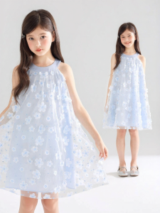 MUCMUKN | Stereoscopic Embroidery Mesh Off-the-Shoulder Holiday Dress