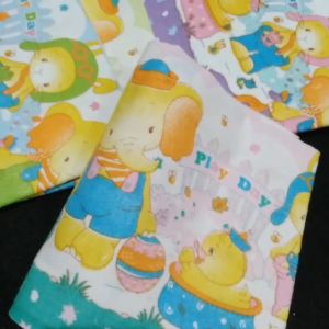 6 Pcs Kain Bedong Flanel Bayi Jumbo Chaiki Star Bedongan Murah Lusinan Motif Lucu Set Katun