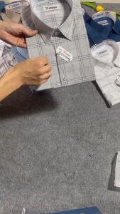 Áo Sơ Mi Bamboo Nam Dài Tay Dáng Slimfit Vĩnh Tiến Caro 465 phom ôm nhẹ vạt bầu nhiều màu