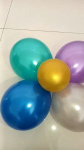 Balon Latex Metalik 12 Inch per Pack (Isi 100pcs) untuk Pesta Ulang Tahun