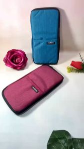 Ví cầm tay vải Canvas chống thấm nước cho Nam và Nữ - T0436