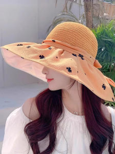 Foldable UV Protection Wide Brim Hat Womens Outdoor Beach Fishing Cap Sunshade Hat Korean Style Summer Hat Summer Season