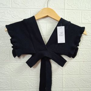 XL Vest rajut anak crop ruffle atasan anak perempuan