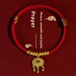 MONLEYTA | Silent Longevity Lock Cat Collar Red Rope Decorative Pet Accessories Rabbit Cat Necklace Silent Bell Free Shipping Universal Size