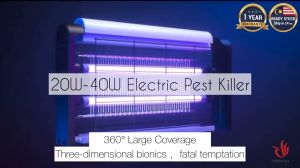 Mosquito Fly Insect Killer Lamp Electric Shock High Voltage UV Pelekat Lalat Gum Perangkap Nyamuk UV