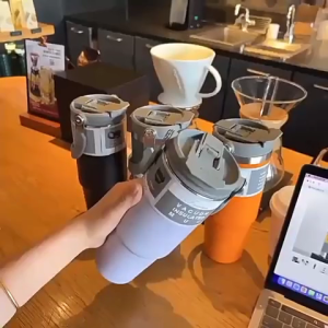 Tumbler Handle Termos Vacuum Flask Portable 900ml Stainless Steel