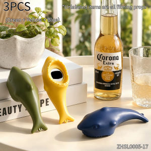Cute Whale Shark Bottle Opener Abs Iron Beverage Cap Remover Desktop Ornament for Dining Table Party Gathering Bar Use Layout