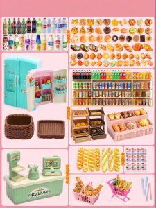 Mini DIY Toy for Kids Supermarket Scene Shooting Prop Ice