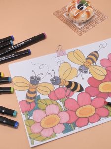 GU TouchFive 24/36/48/60/80/120/168 Warna Sketsa Spidol Umum General Marker Set Animation Markers / Twin Market Set Spidol