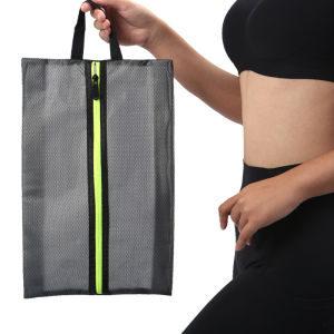Customized Logo Dustproof Moistureproof Reusable Shoe Storage Bags for Hiking Soccer Basketball Gym Golf - Travel Shoe Bag