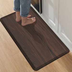 New 12mm Thick Kitchen Floor Mats PVC Waterproof and Oil Proof Carpets Non-slip Kitchen Rugs Anti-Fatigue Kitchen Mat Kitchen Rugs Ergonomic Foam Standing Mat Soothes Foot Pressure Airmat