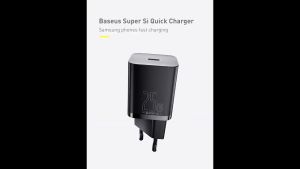 Bộ sạc nhanh Baseus Super Si 1C 25W Quick Charger Sets (PD/QC3.0 Quick charger With Cable)- TZCCSUP