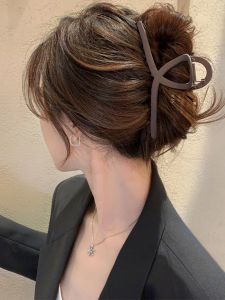 Korean Japanese Large Size Matte Shark Clamp Hair Clip Womens Fashion Accessories Hair Grips for Thick Hair on Back of Head
