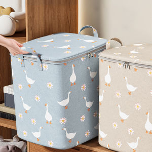 100/140/180L Clothes Quilt Storage Bag Household Large Capacity Quilt Storage Box Wardrobe Non-woven Clothing Moving Luggage