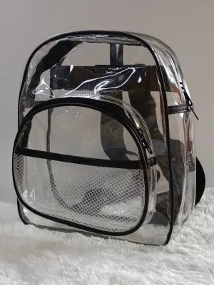 Tas ransel Backpack full mika Tas kerja Tas sekolah waterproof Tas Wanita Tas Renang Tas transparan PVC mika tas gendong Tas transparan tas renang tas anti air Watefroup
