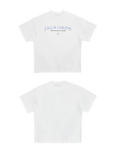 EODUP American Heavyweight Long Staple Cotton Cloud Feeling Loose Shape Pure Color Basic Short Sleeve T-Shirt Men Summer