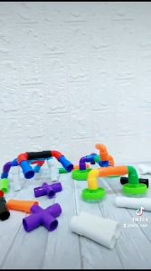 Lumi Toys Mainan Anak Block Brick Model Pipa & Roda