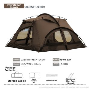BLACK DRAGON | Overnight Single Portable Insulated Tent