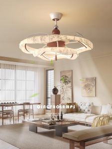 QINGYAO | Song Style Aesthetic Eyecare Bladeless Fan Light for Living Room and Bedroom