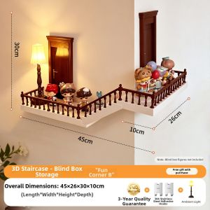 ARTPIONEER | Blind Box Figure Corner Shelf No-Drilling