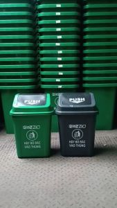 THÙNG RÁC NHỰA NẮP LẬT 20 LÍT - THÙNG RÁC NHỰA 20 LÍT NẮP BẬP BÊNH