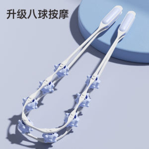 เครื่องนวดกรงเล็บแมว8ล้อแบบดึงกลับอุปกรณ์นวดกระดูกสันหลังส่วนคอแบบโรลเลอร์เปิดหลังหลังผ่านเส้นลมปราณไม่ต้องขอความช่วยเหลือ