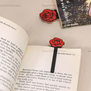 Exquisite Rose Bookmarks for Books 3D Plastic Stereo Flower Book Mark for Student Teachers Gifts Creative Stationery