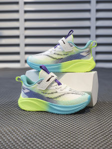 Autumn Boys Running Shoes Lightweight Sports Shoes Breathable Mesh Anti-slip Soft Bottom Trendy Shoes Student Shoes