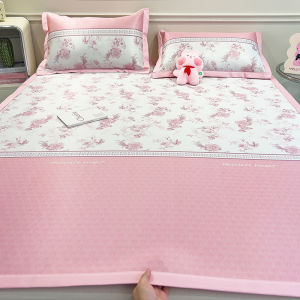 MONLEYTA | Summer Cartoon Cool Ice Silk Bed Sheet Baby & Child Friendly Washable Student Dorm Soft Bed Sheet