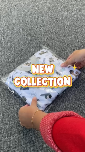 Ukuran S M L XL || Paket Setelan Baju Bayi Isi 3 Setelan Series Abu Huruf || 3 Setelan Baju Bayi Kancing Depan & Celana Pempers Bayi Halus Lembut Almeera Baby and Kids