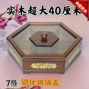 Eco-Friendly Multi-Layered Solid Wood Candy Box Walnut Seed Tray Wedding Celebration Snack Dessert Tray Luxury European Style
